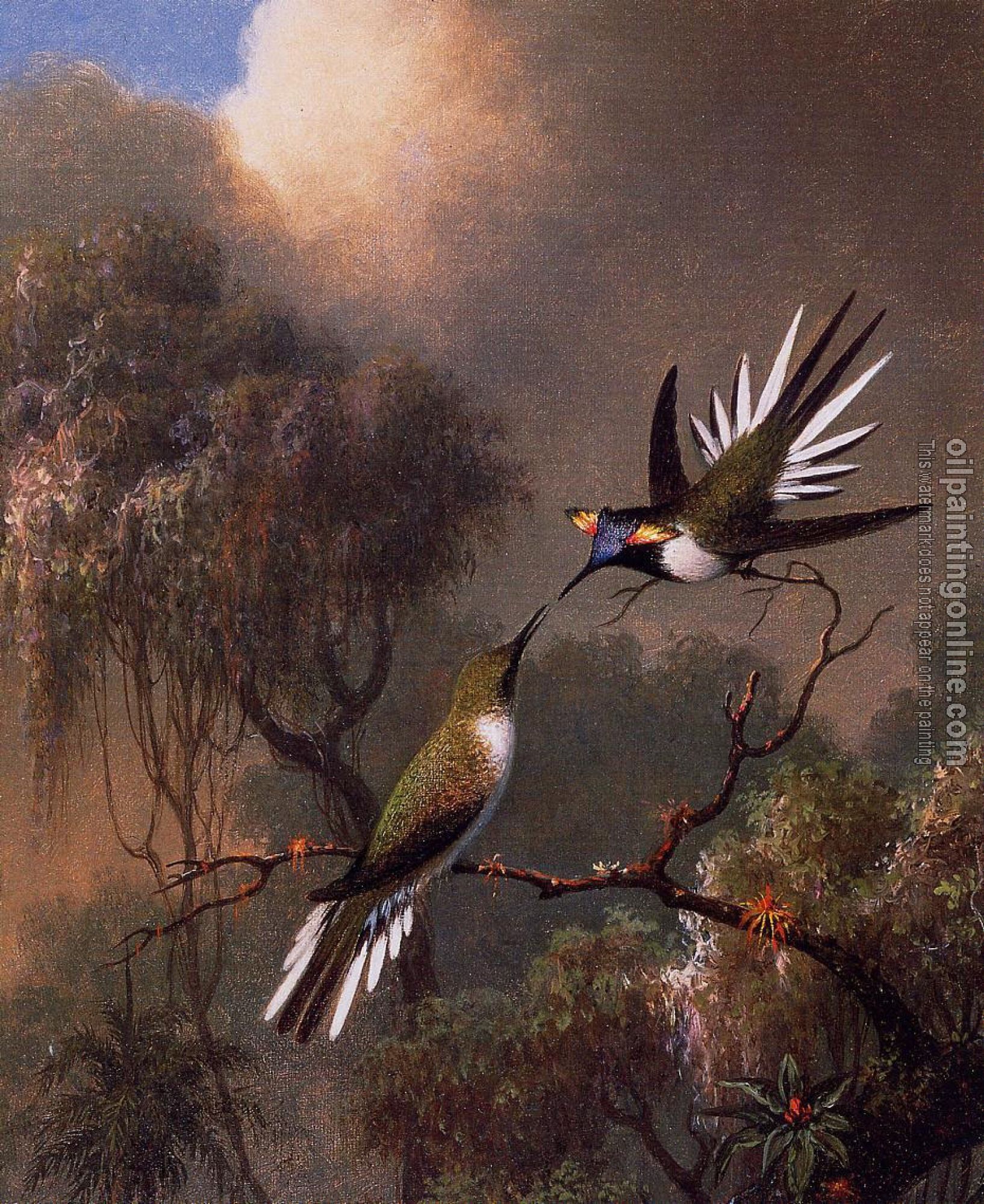 Heade, Martin Johnson - Two Sun Gems on a Branch